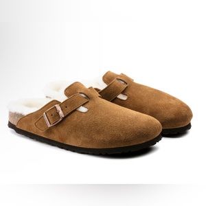 Birkenstock Boston Shearling Suede Clog